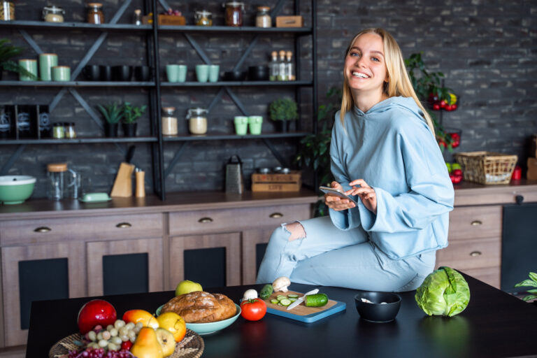 Thermomix® Help & Inspiration 7 Thermomix beautiful woman talking mobile phone kitchen home 1 Thermomix Limerick
